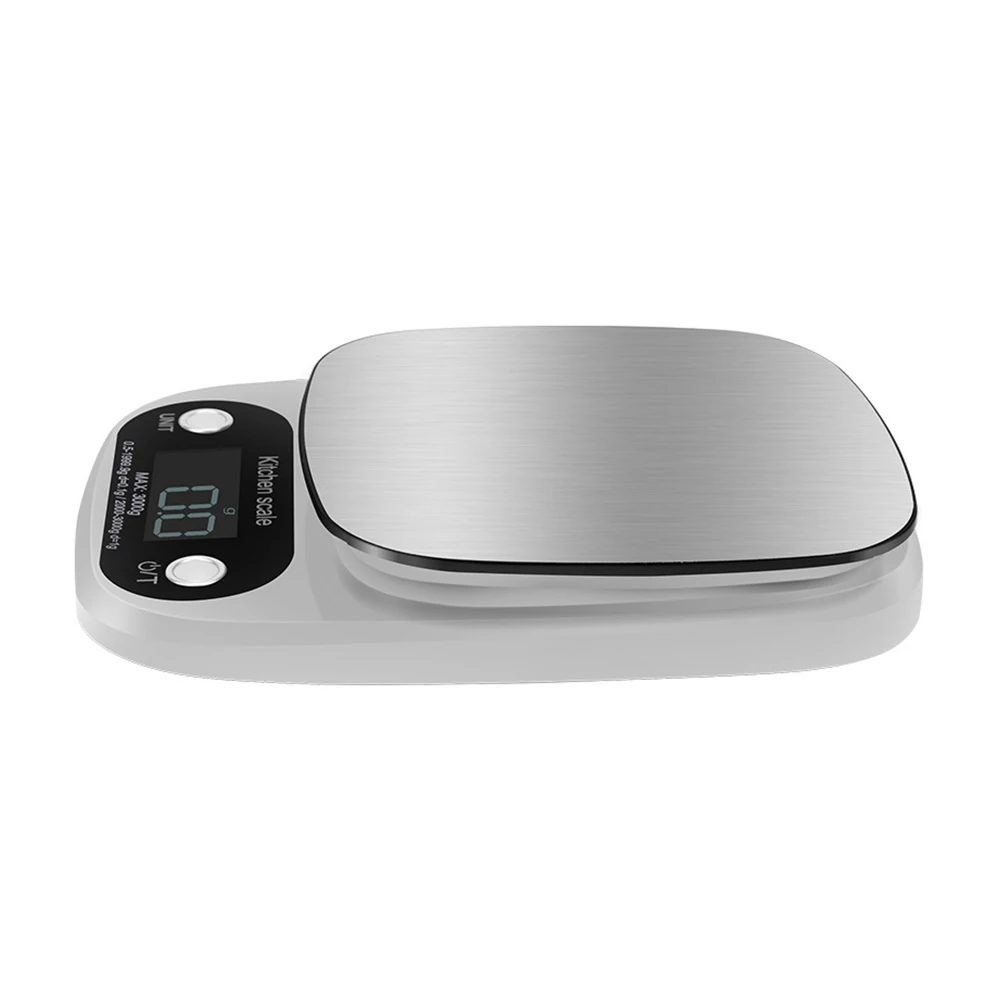 New 3kg/10kg/0.1g Portable Digital Kitchen Scale LCD Electronic Scales Food Stainless Steel Weighing Gadgets | Дом и сад