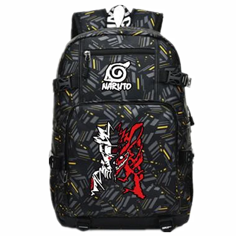 Рюкзак Наруто хокаж аниме ниндзя Акацуки модный дорожный рюкзак для ноутбука с usb