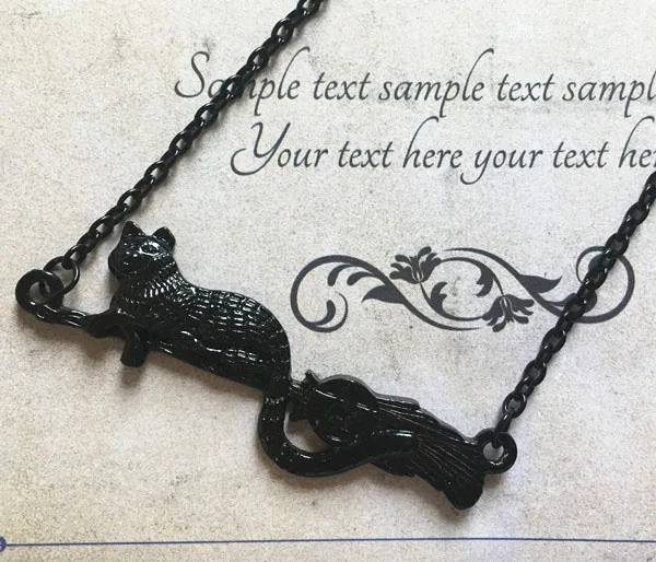 Черный кот Ведьмак подарок ведьме кошки любимой альтернативные ювелирные