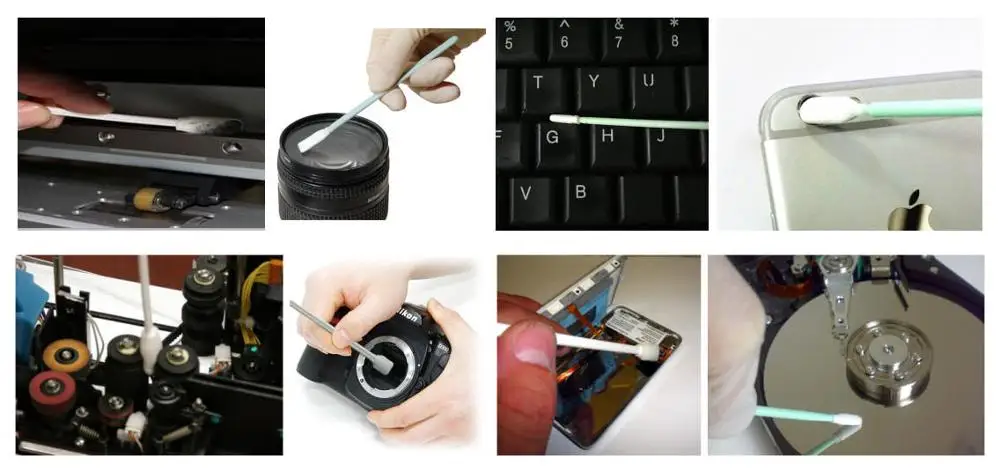 Белая ручка с двойной головкой пенопластовый аппликатор 50 шт в мешок высокой