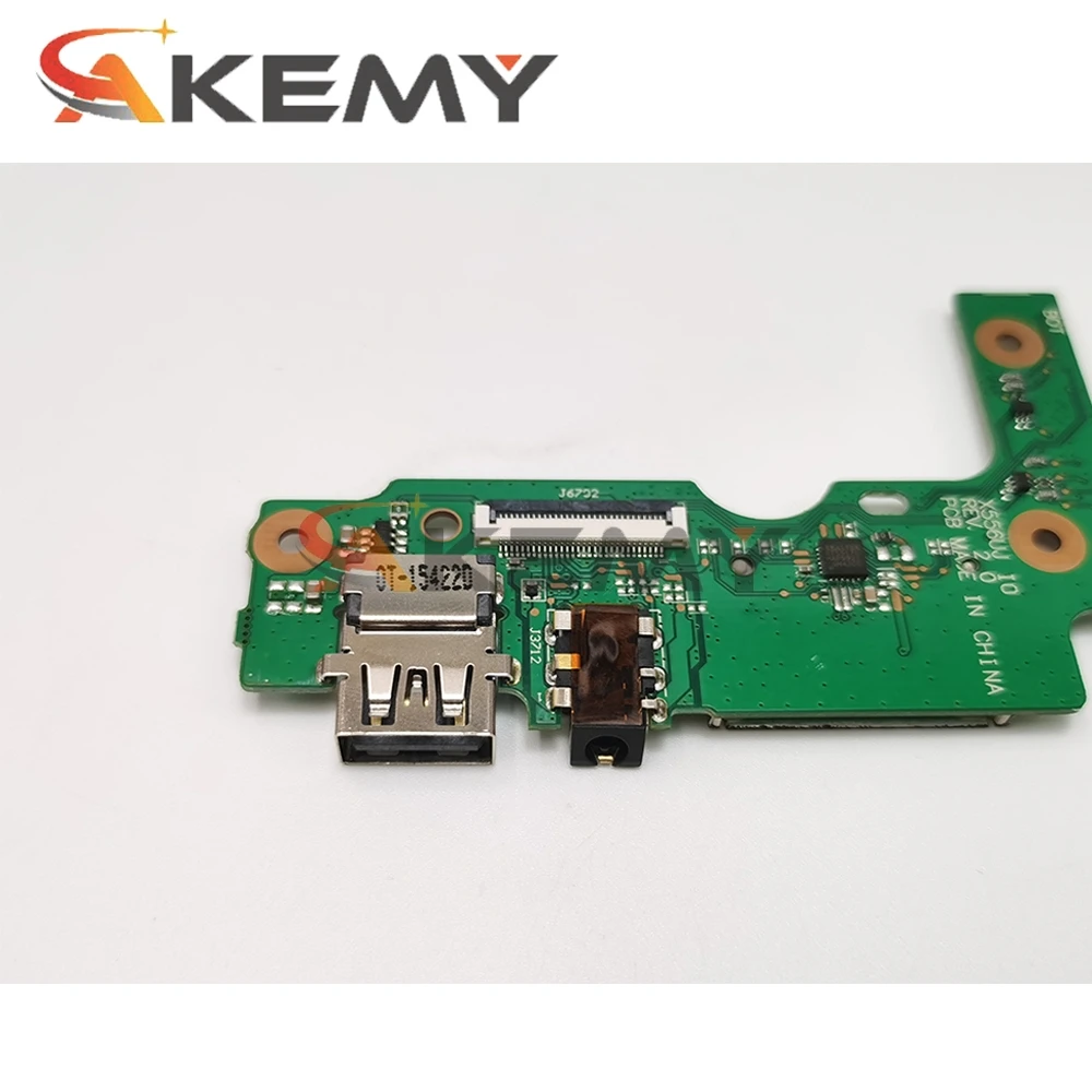 

Akemy For Asus X556U X556UJ X556UJQ X556UB X556UA X555UV FL5900 LF5800 Laptop Audio USB 2.0 IO Interface JACK Board