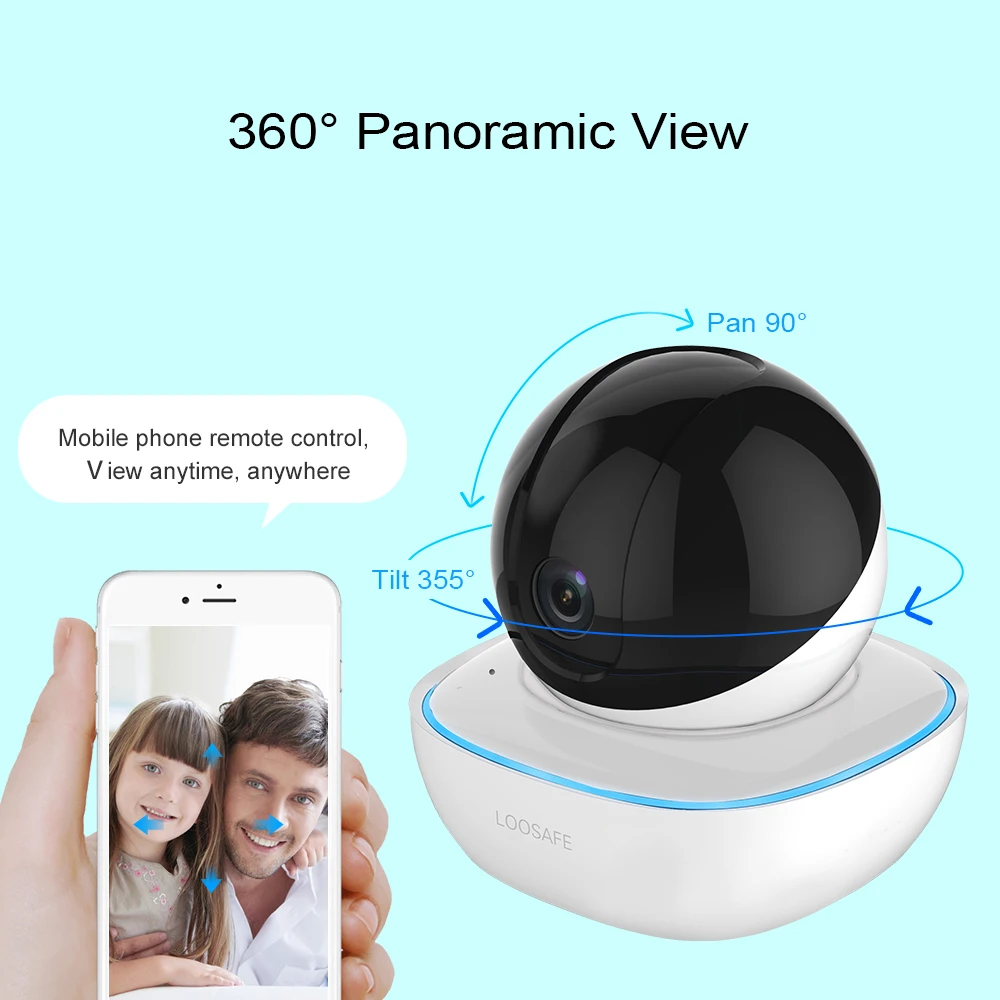 LOOSAFE Домашняя безопасность 4MP облачная Беспроводная ip-камера 2 способа Аудио