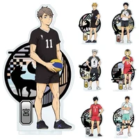 15cm anime haikyuu figure acrylic stand volleyball teenager model plate desk decor standing sign cosplay props fans gift