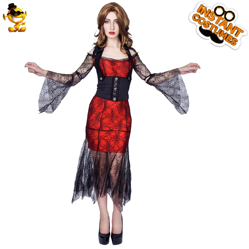 Костюм вампира для взрослых на Хэллоуин костюм вечерние готический королевы