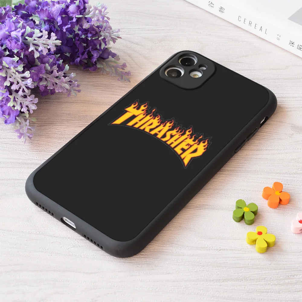 

For iPhone Trasher Print Soft Matt Apple Case