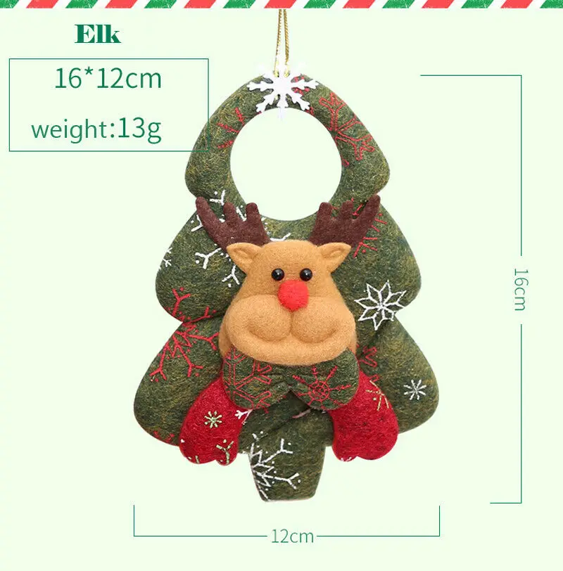 Мульти Стиль рождественские украшения подвеска с Санта Клаусом Рождественская