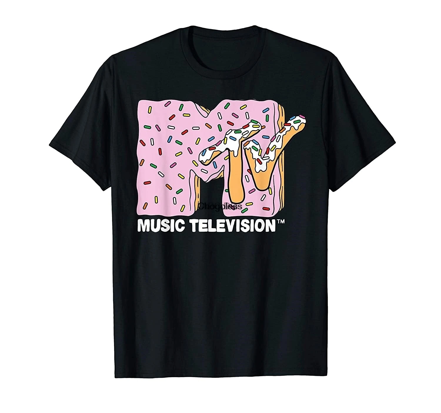 

MTV Pink Frosting Doughnut Logo T-Shirt
