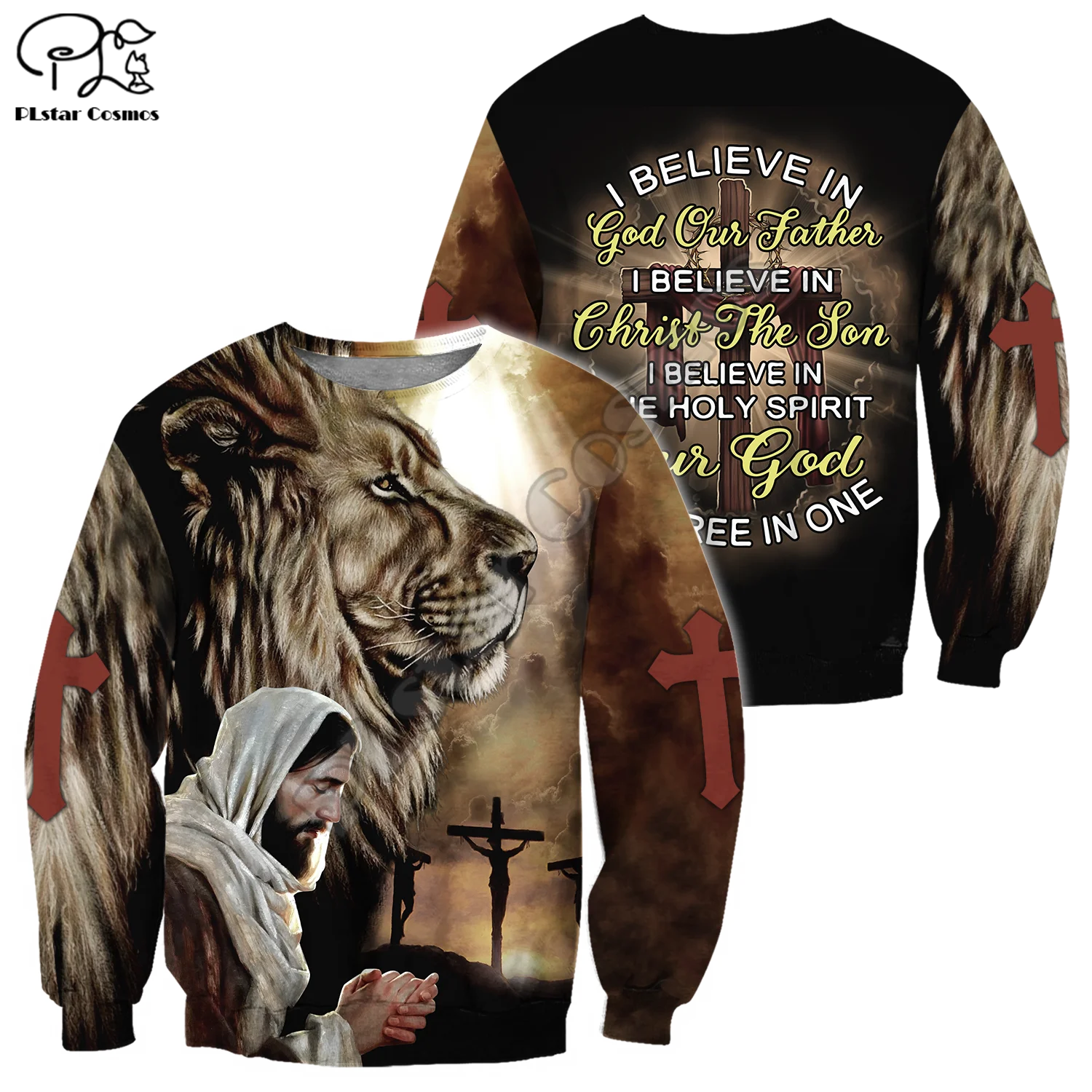 

PLstar Cosmos Christian Catholic God Jesus Lion Retro Harajuku NewFashion Tracksuit 3DPrint Men/Women Jackets Zipper Hoodies C13