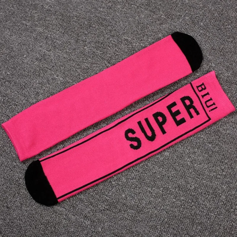

Children's Trend Men's and Women's Super Letter Middle Tube Cotton Socks 2-12 Year Age Old Boys Girls