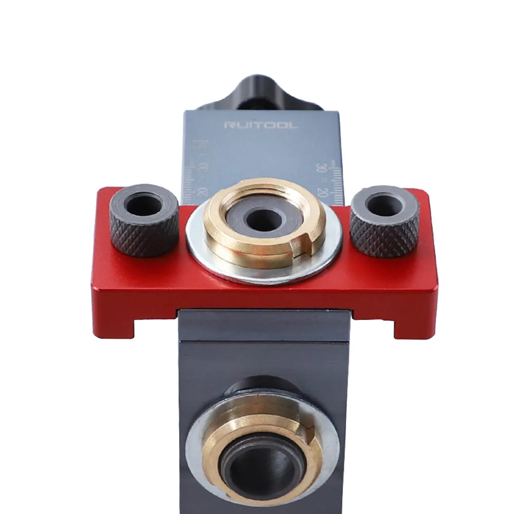 

Dowel Jig Set Woodworking 3 In 1 With 8mm 15mm Drill Bit Professional For Drilling Aluminum Alloy Disassemble DIY Locator Guide