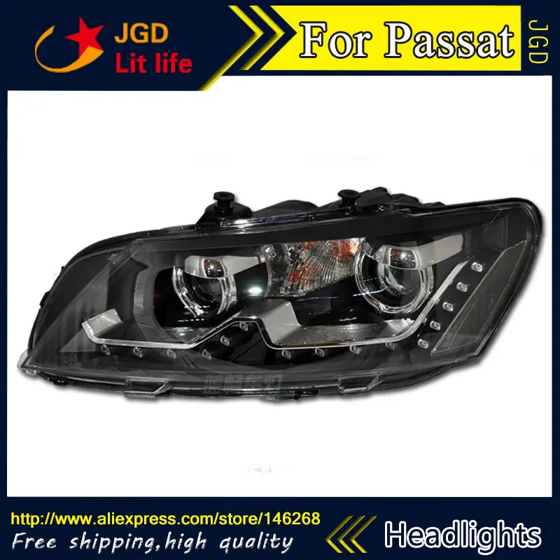Автомобильный Стайлинг LED HID Rio VW Passat фары Головной фонарь чехол для 2011-2015