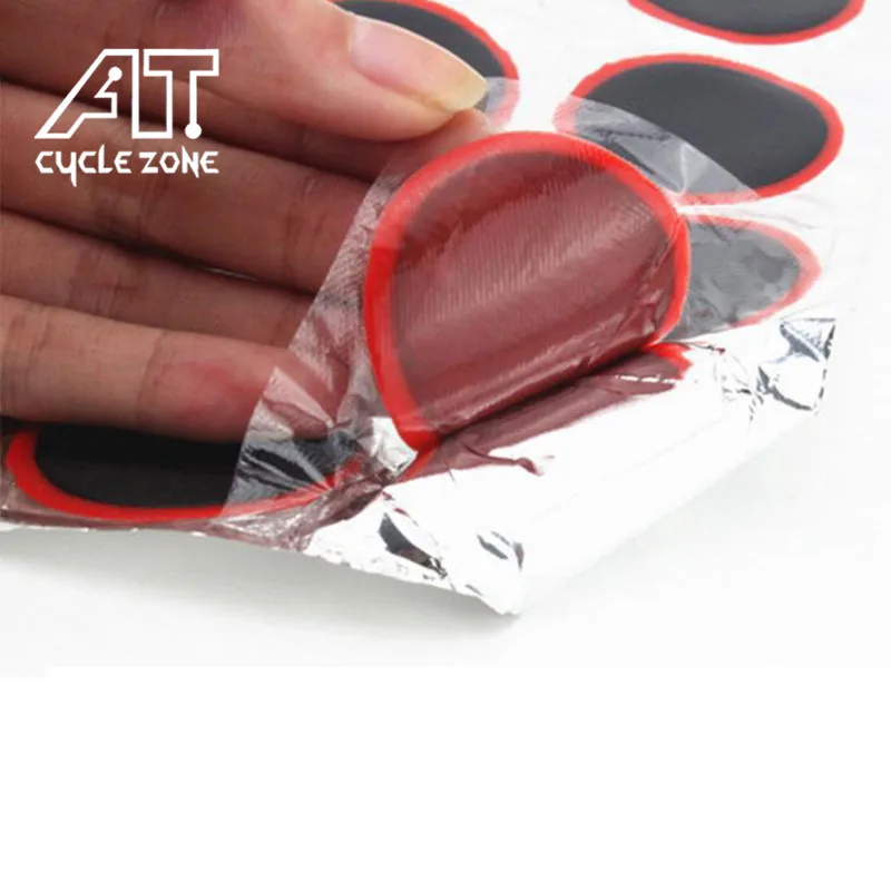 

CYCLE ZONE 48 pcs Cycling Rubber Repair Patch Bicycle Motor Tyre Tire Inner Tube Rubber Patches Bicycle Bike Tire Tyre