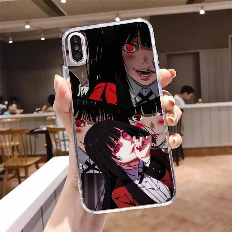 

Crazy Excitement Manga Kakegurui Phone Cases Transparent soft For iphone 5 5s 5c se 6 6s 7 8 11 12 plus mini x xs xr pro max