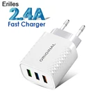 Сетевое зарядное устройство с 3 usb-портами и цифровым дисплеем, 3,0 в