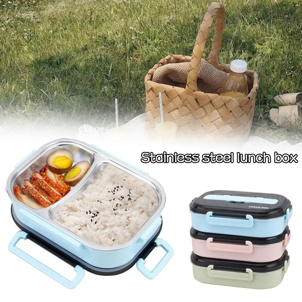 1 шт. контейнер для ланча из нержавеющей стали портативный пикника и школы