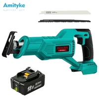 electric saw for makita 18v battery brushless motor reciprocating saw with one battery woodworking cutter power tools accessory