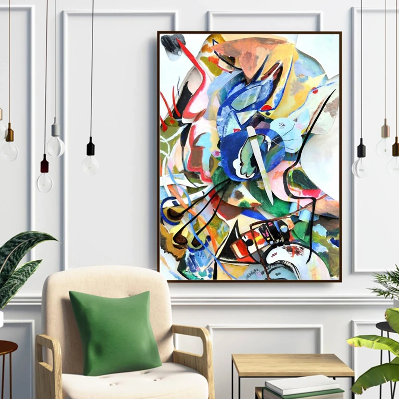 Wassily Kandinsky абстрактный холст художественные картины плакаты и принты известные