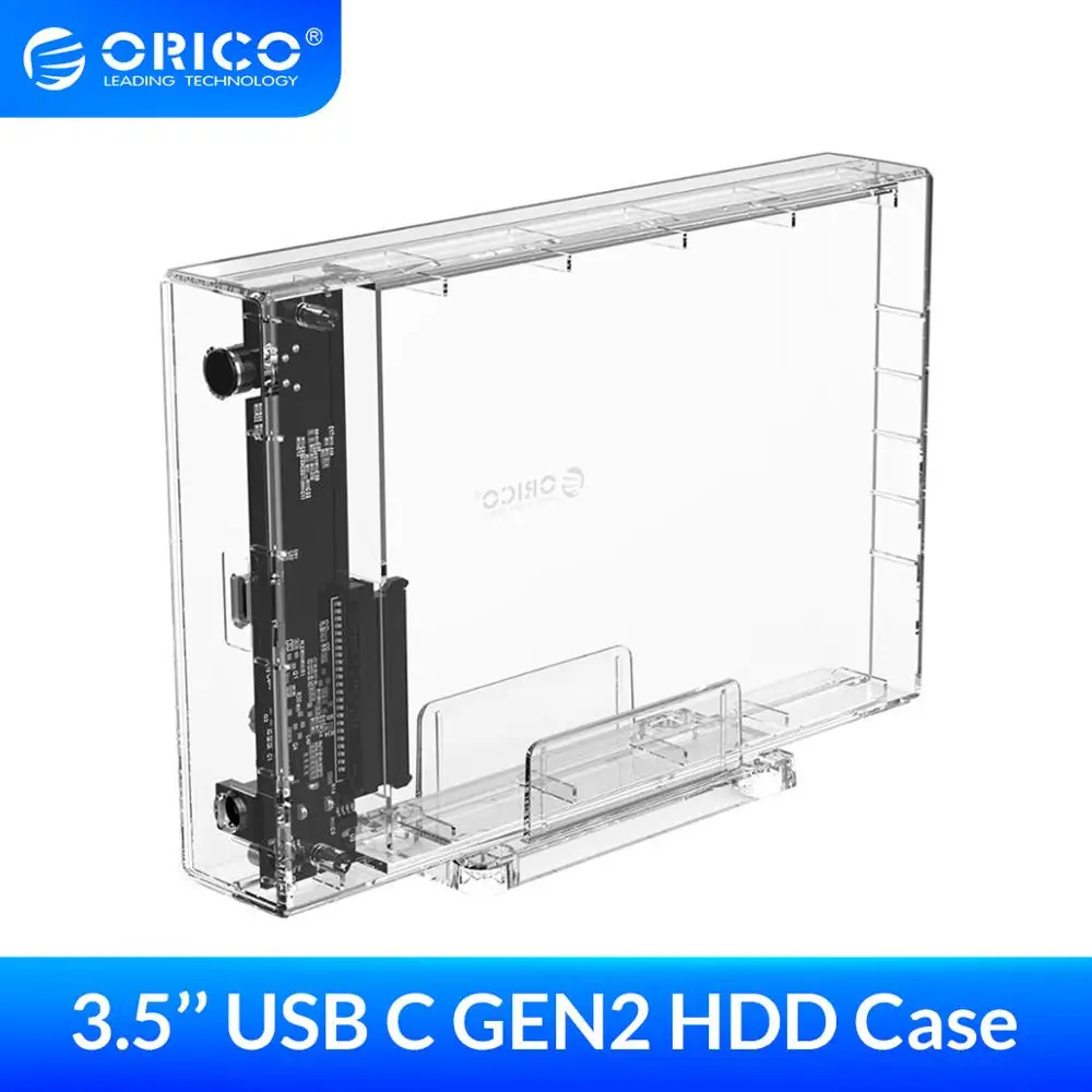 ORICO 3 5 ''корпус для жесткого диска Type C с держателем чехол хранения адаптером