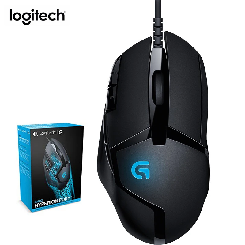 

Проводная игровая мышь Logitech G402, оптическая, 4000 точек/дюйм, USB-мышь для ПК и ноутбуков на Windows 10/8/7, 100% оригинал