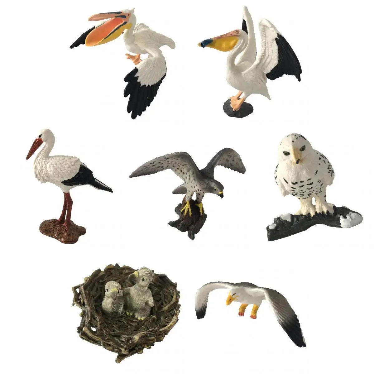 

Figures Miniature Birds Figurine Realistic Flying Bird Animals Figure Toys