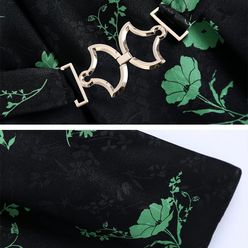 

High quality Women Print Dress With belt 2021 Spring Summer O-neck Loose Female Mini dresses Long sleeve Vestidos YNZZU 1D020