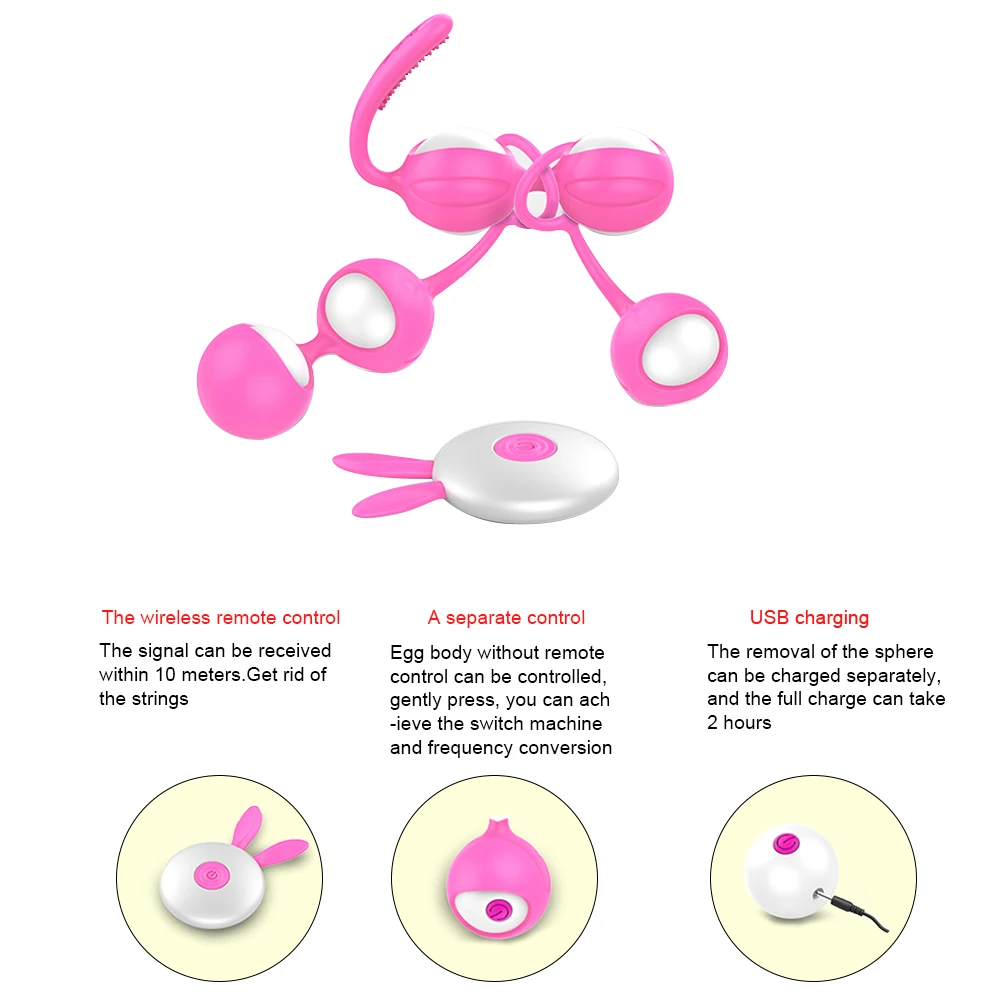 Безопасный силиконовые вагинальные умный мяч Кегеля влагалище затянуть