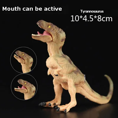 Оригинальные Динозавры юрского периода Indominus rex Spinosaurus raptor модель трицератопса коллекционные вещи Детские обучающие игрушки для детей подарок - Цвет: rex child green