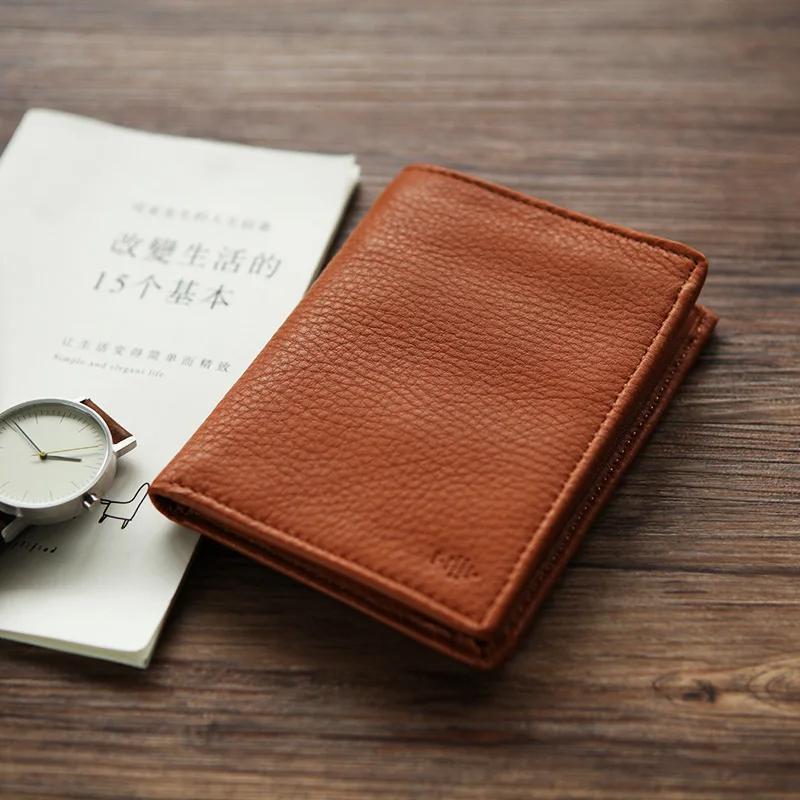 LANSPACE кожаный мужской бумажник высокого качества первый слой коровья кожа модный