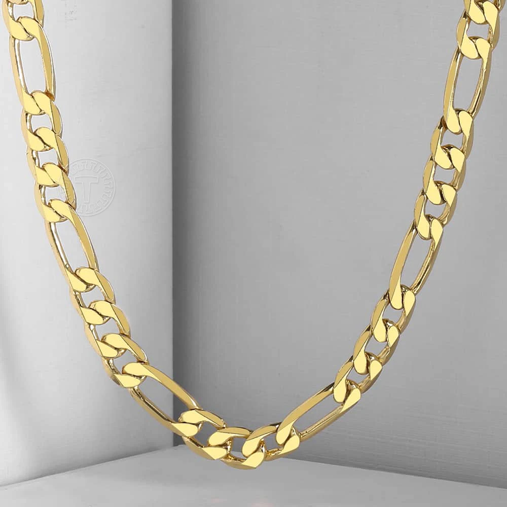 Мужская цепочка на шею Davieslee позолоченная для мужчин DLGNM53|chain necklace|men chain necklacenecklace