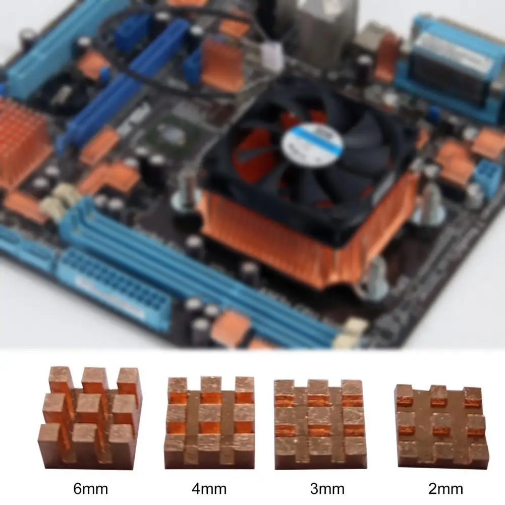 10 шт. мини-радиаторы для быстрого охлаждения RAM 2/3/4/6 мм | Компьютеры и офис