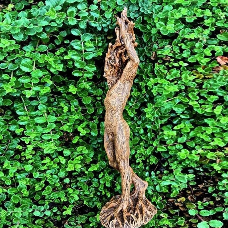Парная Статуэтка богини леса садовая скульптура поделки украшения зеленое