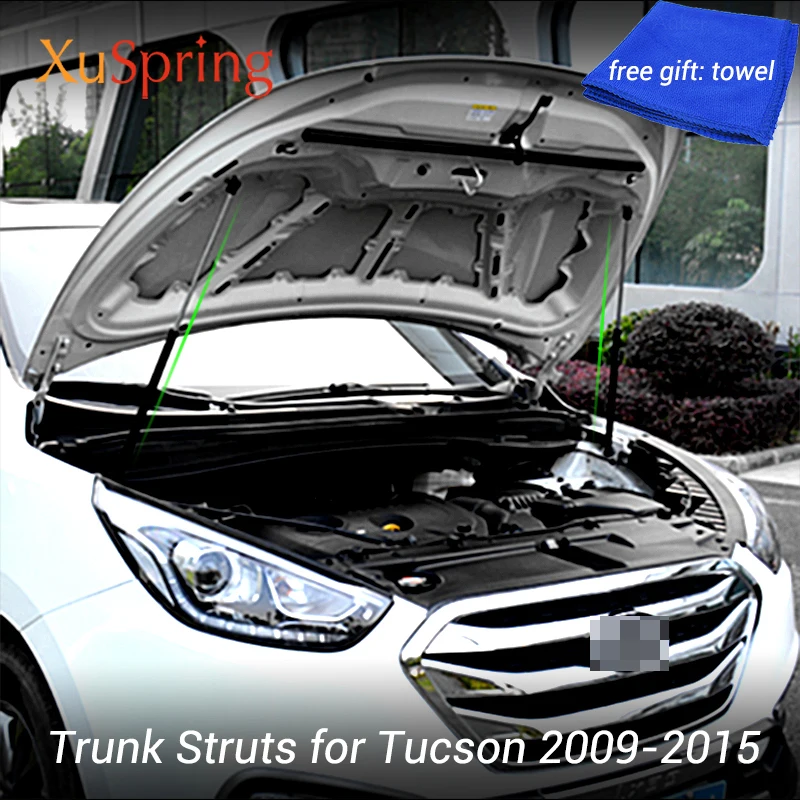 Для Hyundai ix35 Tucson ix 2009 2015 накладка на крышку капота Газовый амортизатор стойки