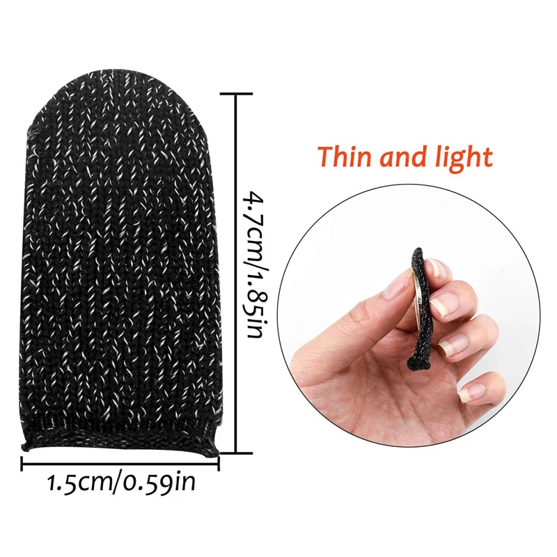 100Pcs Mobile Game Controller Finger Sleeve Sets Anti-Sweat Reusable Breathable Full Press Sn Set for PUBG | Электроника