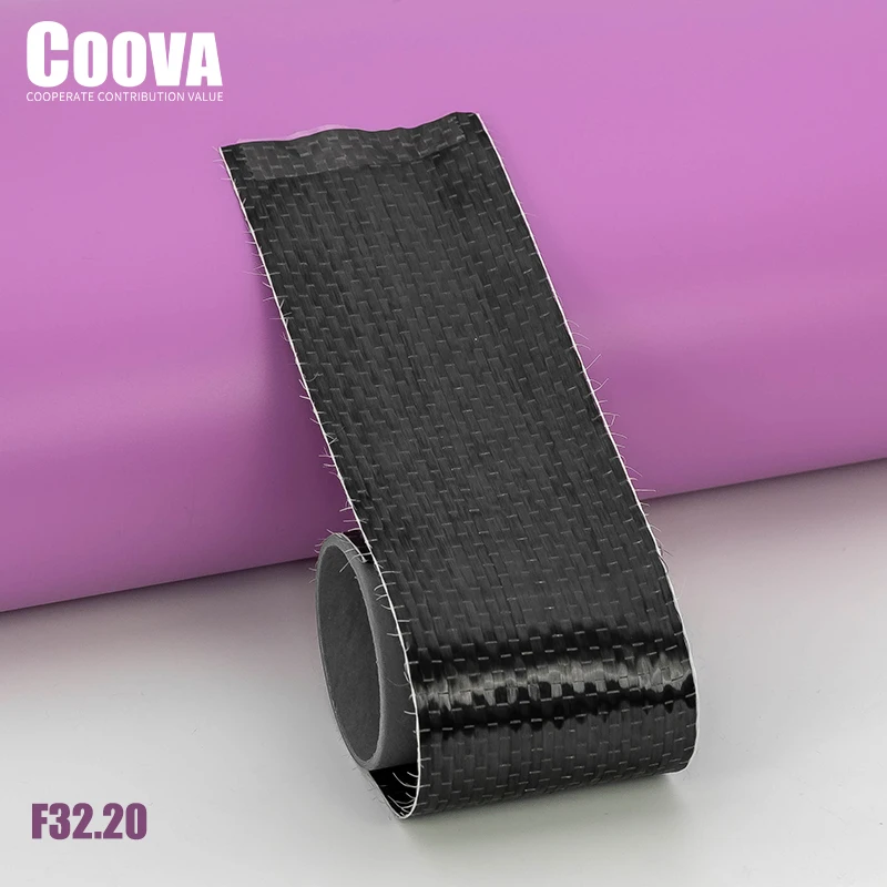 

COOVA 1220 12K200g Carbon Fiber Cloth Fabric Unidirection Used For DIY Decoration High Strength Repair Construction Reforcement