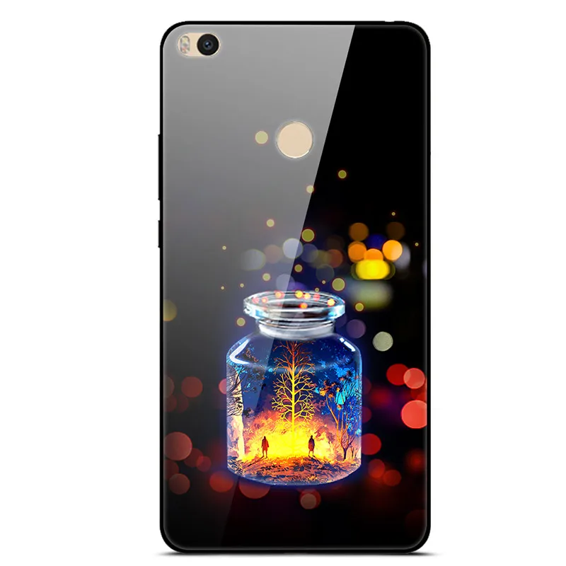 33 Для Xiaomi mi Max 2 Чехол жесткая задняя крышка из закаленного стекла для Xiaomi mi Max2, мягкий силиконовый чехол-бампер из ТПУ для mi Max 2, чехол для телефона s - Цвет: 33