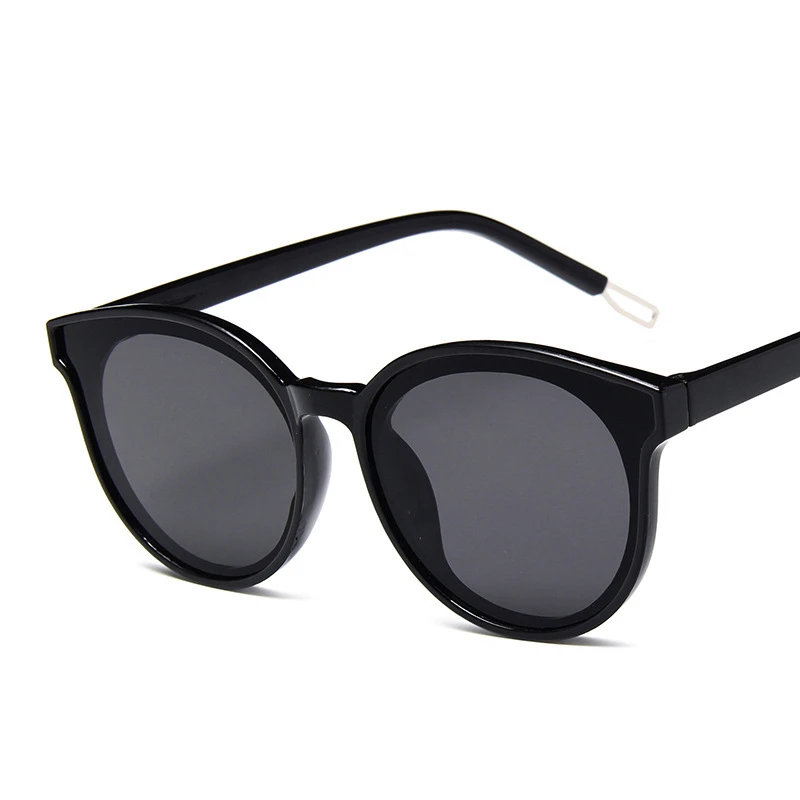 New fashion round frame men and women sunglasses transparent color bright beautiful face repair versatile glasses | Аксессуары для