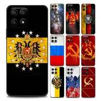 russia empire flag coat of arms phone case for honor 8x 8s 9s 9c 9a 9x play 50 pro 10 20 20e case 30i pro lite soft silicone