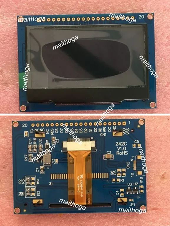 OLED модуль SSD1309 Drive IC 128*64 Parallel/I2C 2 42 дюйма 20 P SPI желтый/белый/зеленый/синий |