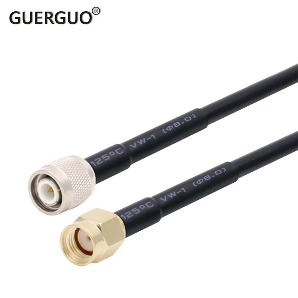 Коаксиальный кабель RG58 со штекером SMA-TNC длиной 50 см 1 м 2 5 10 15 | Строительство и