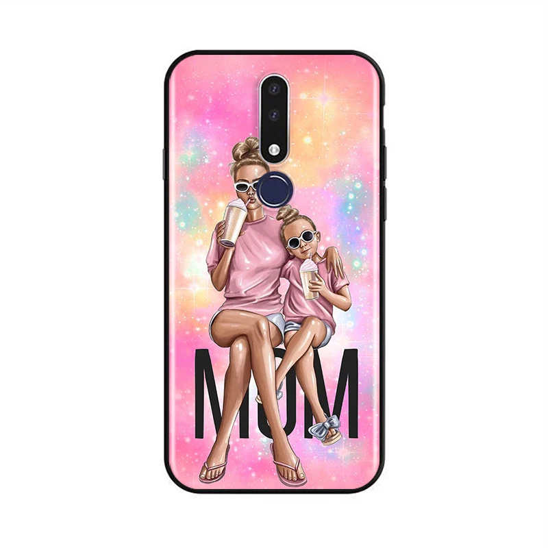 

Lucky Cute Mom baby for OPPO F17 F15 F11 F9 F5 F7 K5 K3 K1 R17 RX17 R15 R15X R9S Pro Neo Black Phone Case