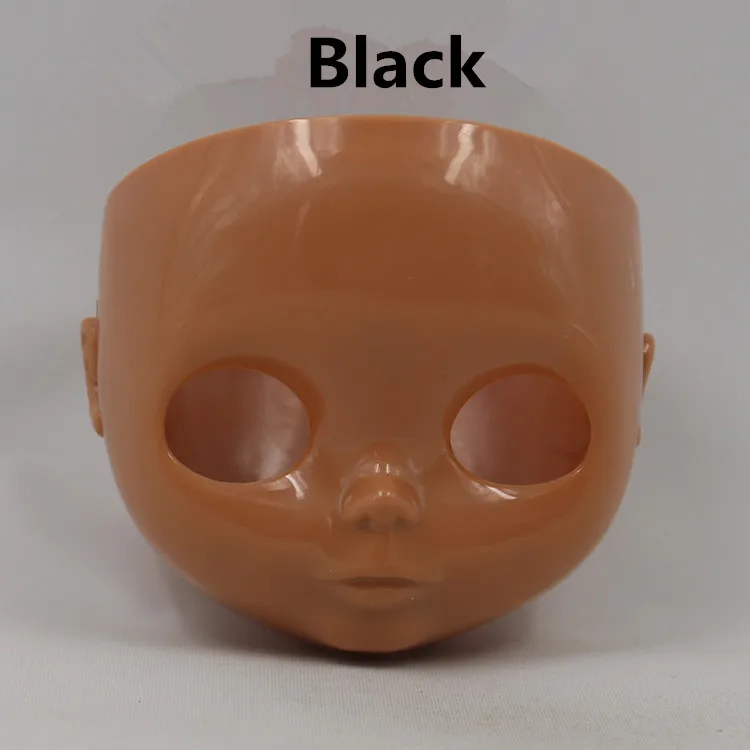 black Blyth кукла лицевая пластина, включая заднюю пластину и винты, макияж изменение практики, белый натуральный черный Прозрачная Кожа Детская кукла - Цвет: black