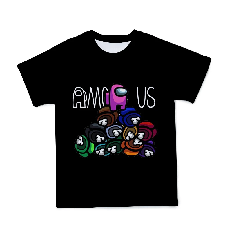 

2021 summer new 3D game pattern milk silk fabric printing loose and comfortable hip-hop style boy's compassionate size 4T-16T