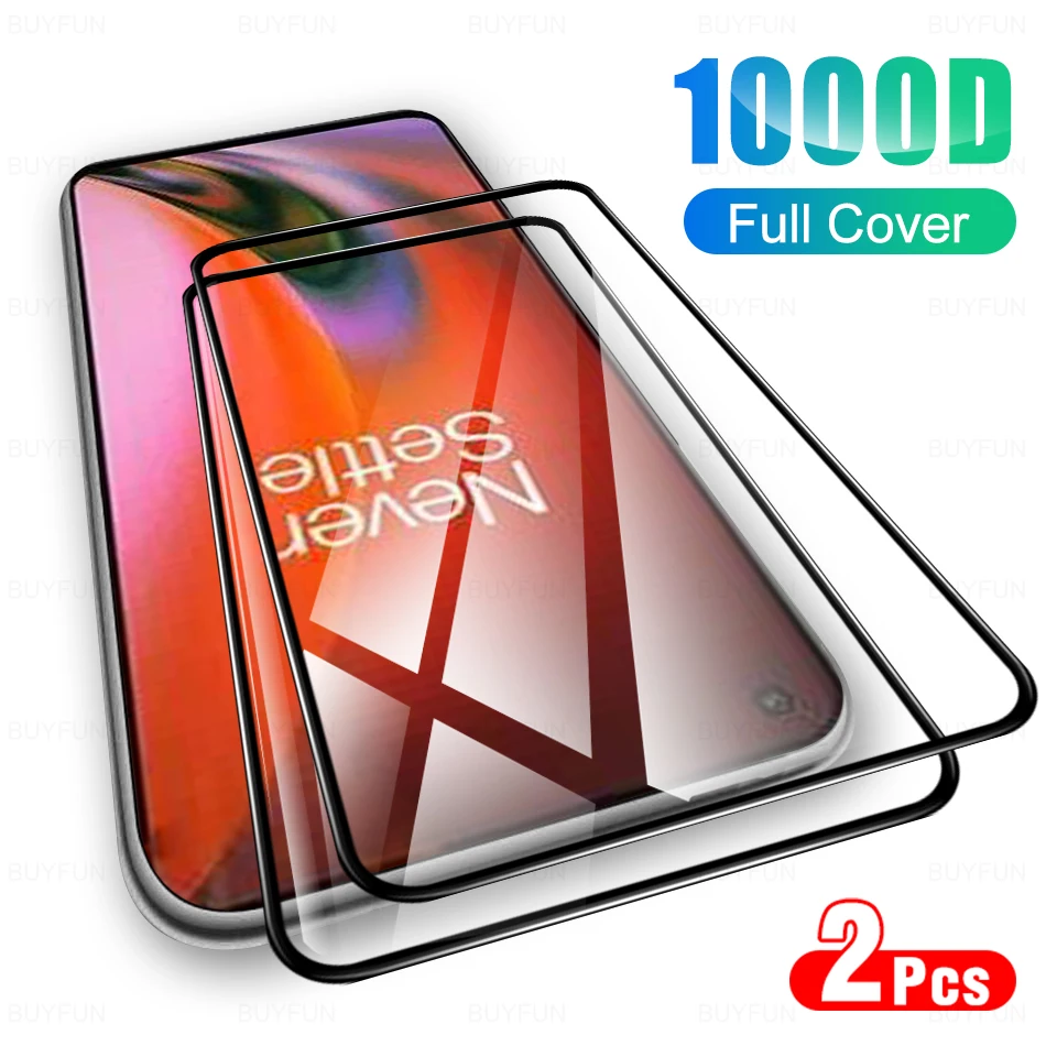 

Закаленное стекло HD с полным покрытием для OnePlus Nord 2, 2 шт., стекло для защиты экрана телефона, стекло, пленка для One Plus One + Nord2 2021 6,44"