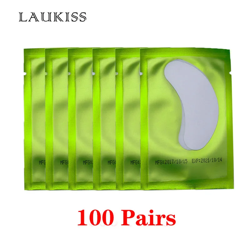 Патчи для наращивания ресниц Набор под глазная повязка зеленый набор патчи