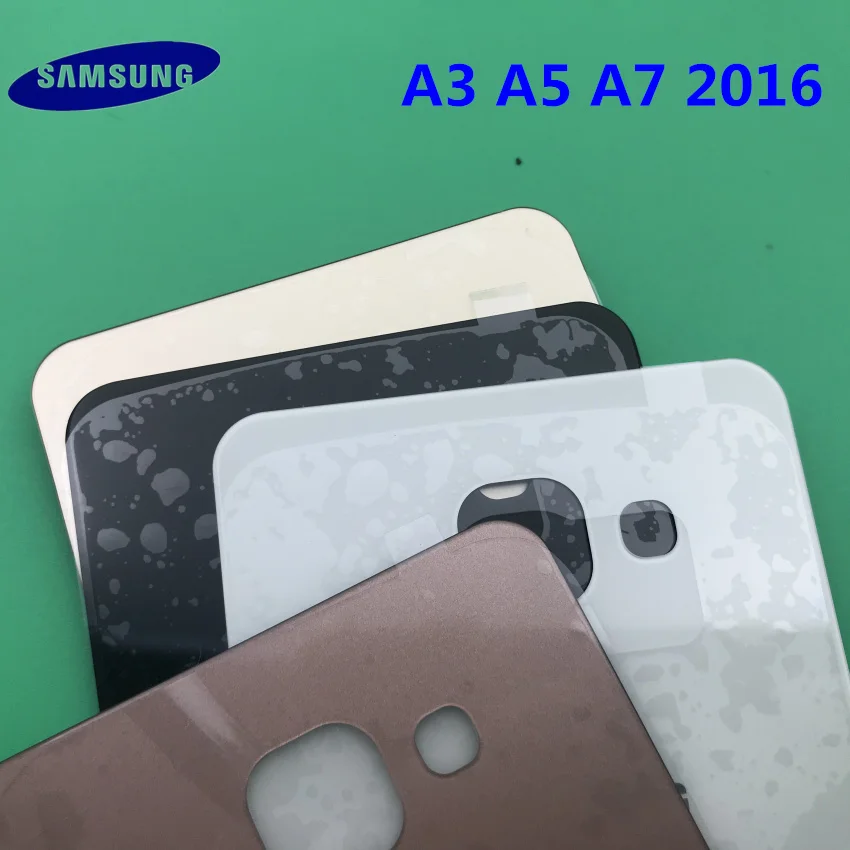 samsung Galaxy A3 A5 A7 A9 A310 A510 A710 A910 задняя крышка Батарея чехол 3D Стекло сзади Корпус на домашнию Дверь чехол