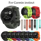 Яркие силиконовые часы ремешок для смарт-часов Garmin инстинкт Смарт-часы 22 мм Замена Браслет ремешок аксессуары