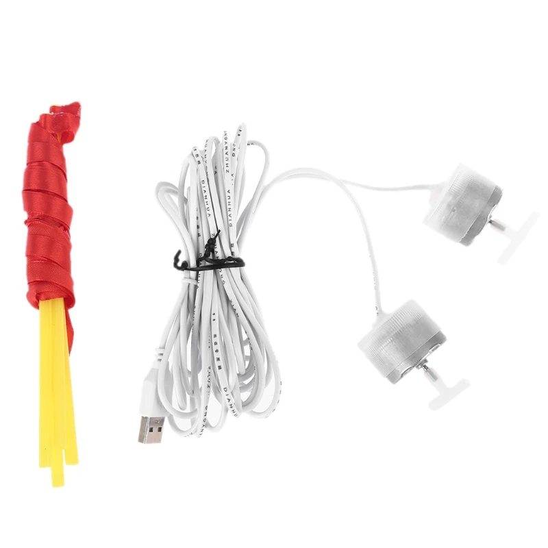 

Keep Flies And Bugs Away From Your Food Meal 5V USB Dual Fan for Outdoor BBQ