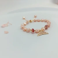natural pearl gold fish beads bracelet for women girls christmas gift armbanden 2019 fashion kralen armband armbandjes dames