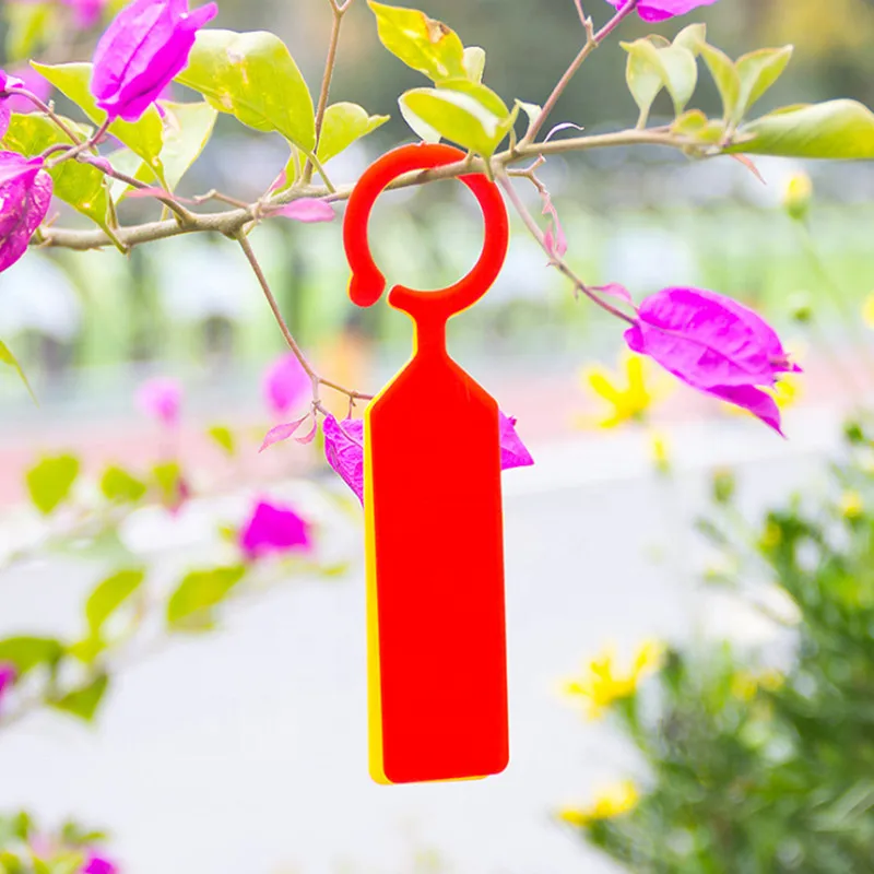 

20 Piece Plastic Plant Label Small Size Plants Labels Hanging Tag Gardening Flower Sorting Label Gardening Ring Label Marks