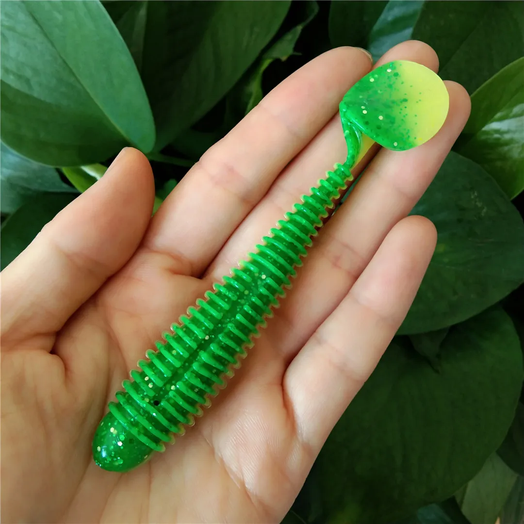 

NOEBY 24pcs 9.5cm 8g S3102 Paddle Tail Soft Bait Shad Fishing Lure Soft Plastic Silicone Bait